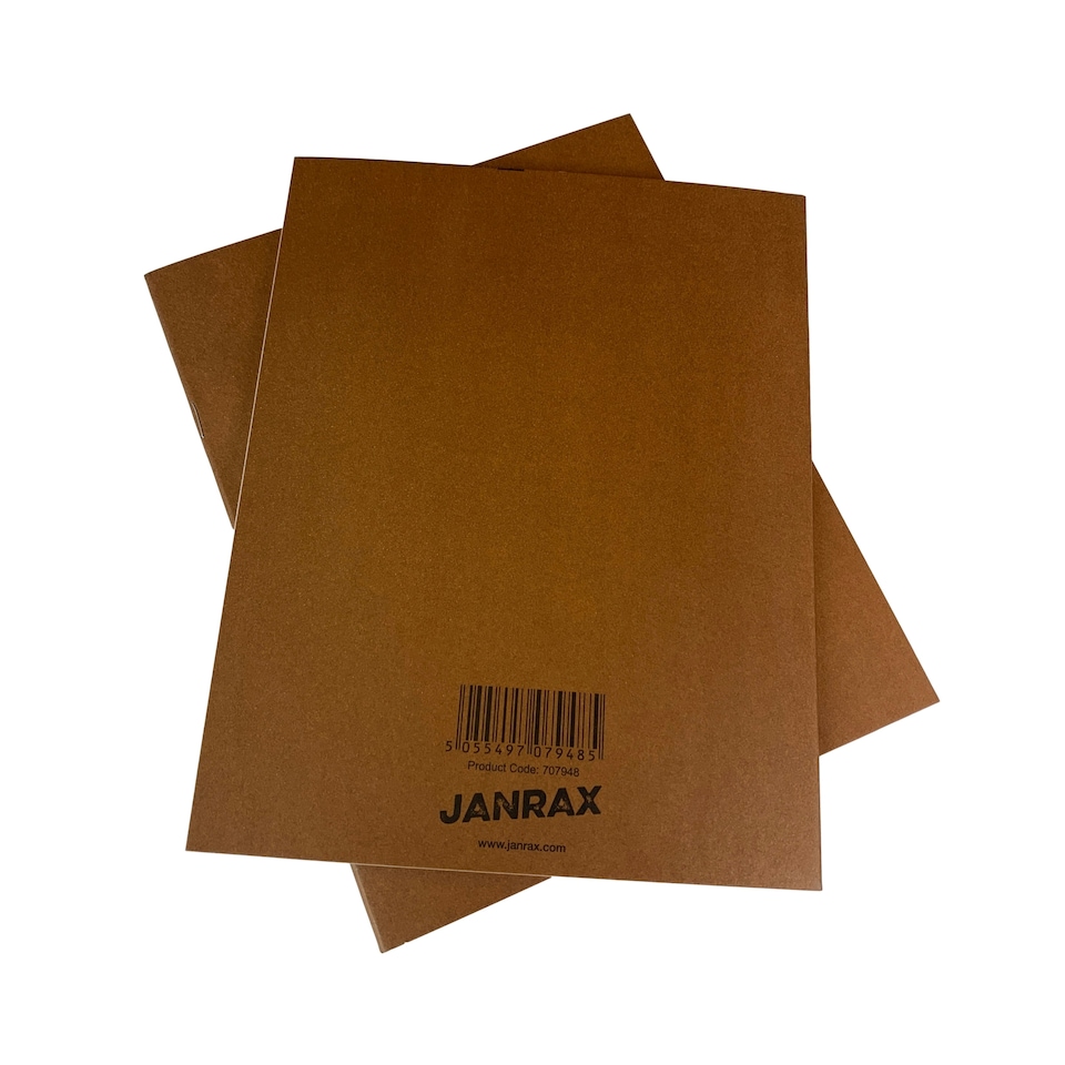 image 1 of Janrax 9x7" Brown 80 Pages Feint and Ruled Exercise Book