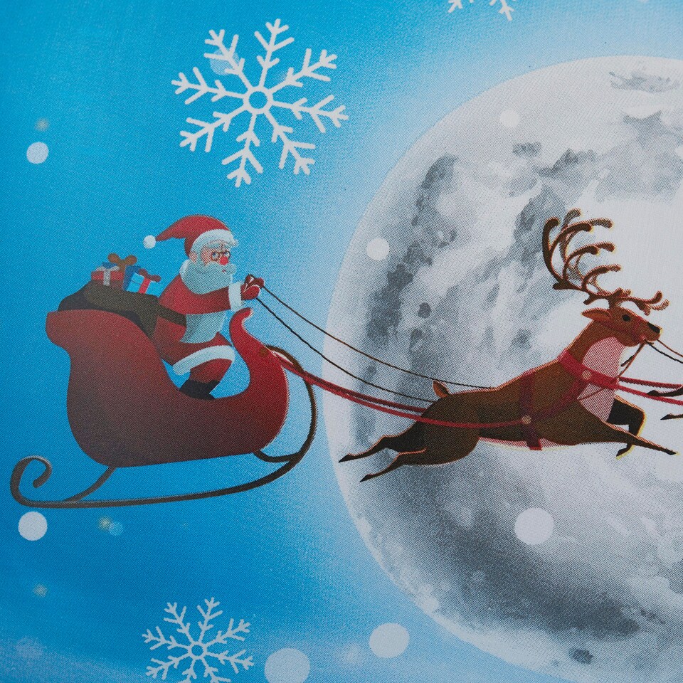 image 1 of Bedlam Santa Glow In The Dark Duvet Cover Set Multi