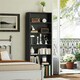 image 6 of HOMCOM 6 Tier Bookshelf, Freestanding Bookcase with Adjustable Shelves, Black