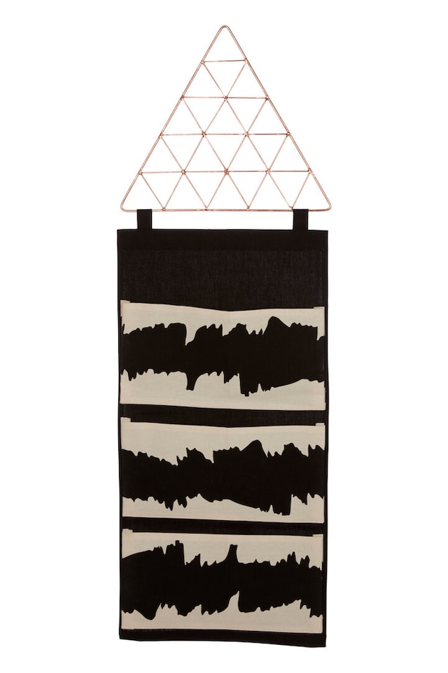 image 1 of Verti Black Wall Hanging Pocket Organiser