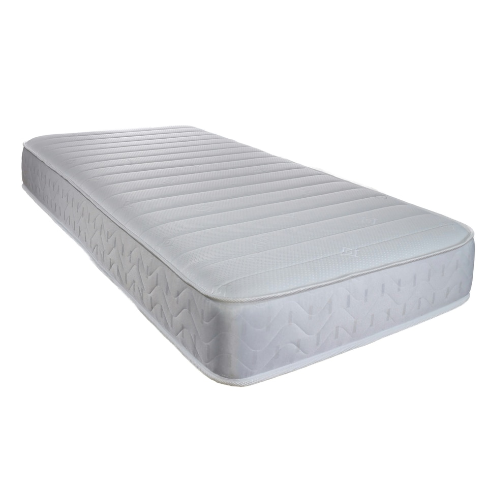 image 1 of Budget Memory Sprung Mattress - Quilted Cooltouch Straight Line Top Panel | White | Double