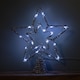 image 8 of 28cm Battery Powered Silver Christmas Star Tree Topper with White Multi-Action LEDs