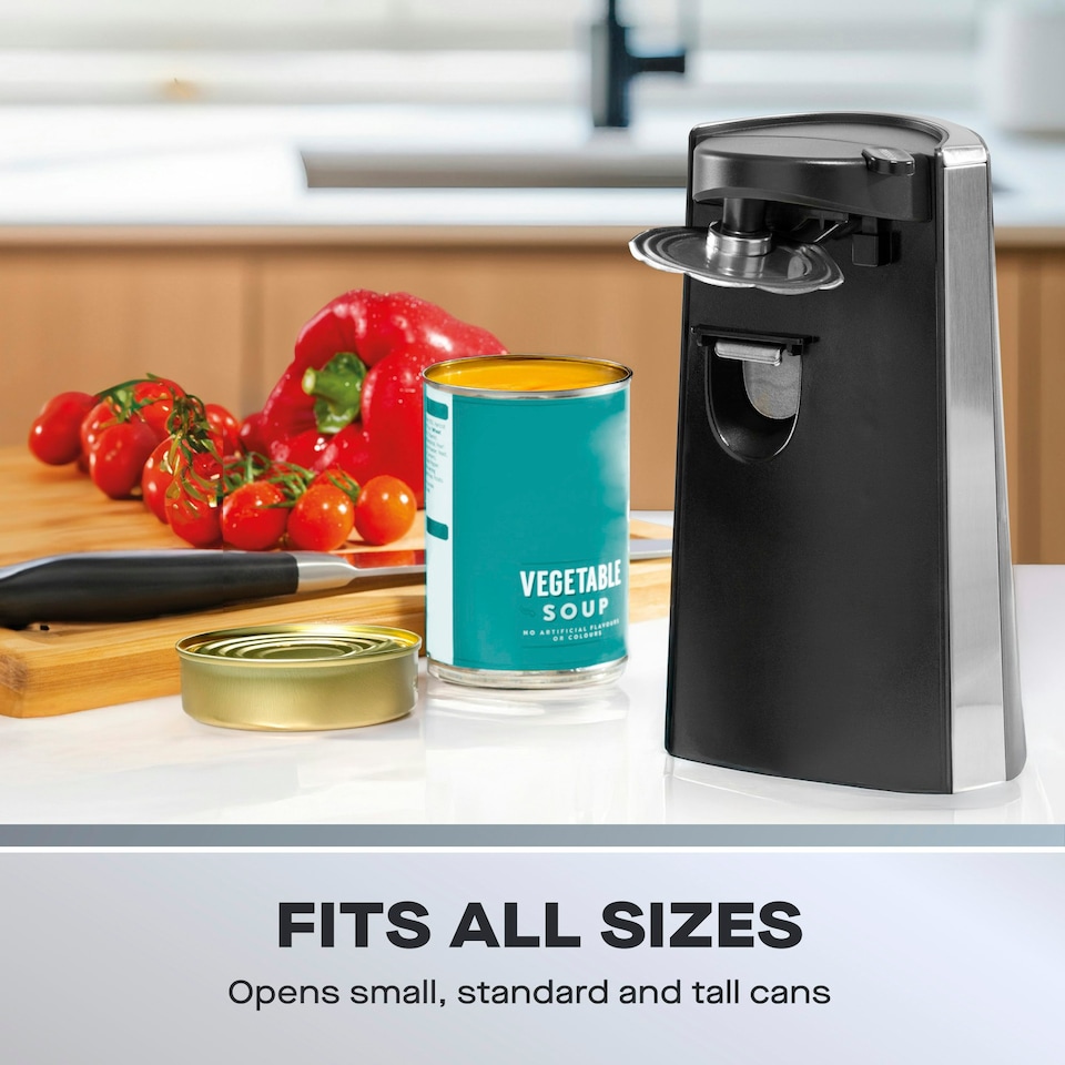 image 1 of Daewoo 3-in-1 Electric Can Opener Bottle Opener & Kitchen Knife Sharpener