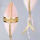 image 4 of 3Pcs Light Pink Nut Bauble Decorations 7x30cm - Christmas Tree Hanging Decorations Ornaments