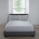 image 3 of Serene Plain Dyed Fitted Bed Sheet Silver