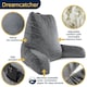 image 8 of Dreamcatcher Grey Reading Pillow Memory Foam Large Bed Cuddle Cushion, Gaming Cushion with Washable Velvet Cover | Grey | Grey | Large | 1