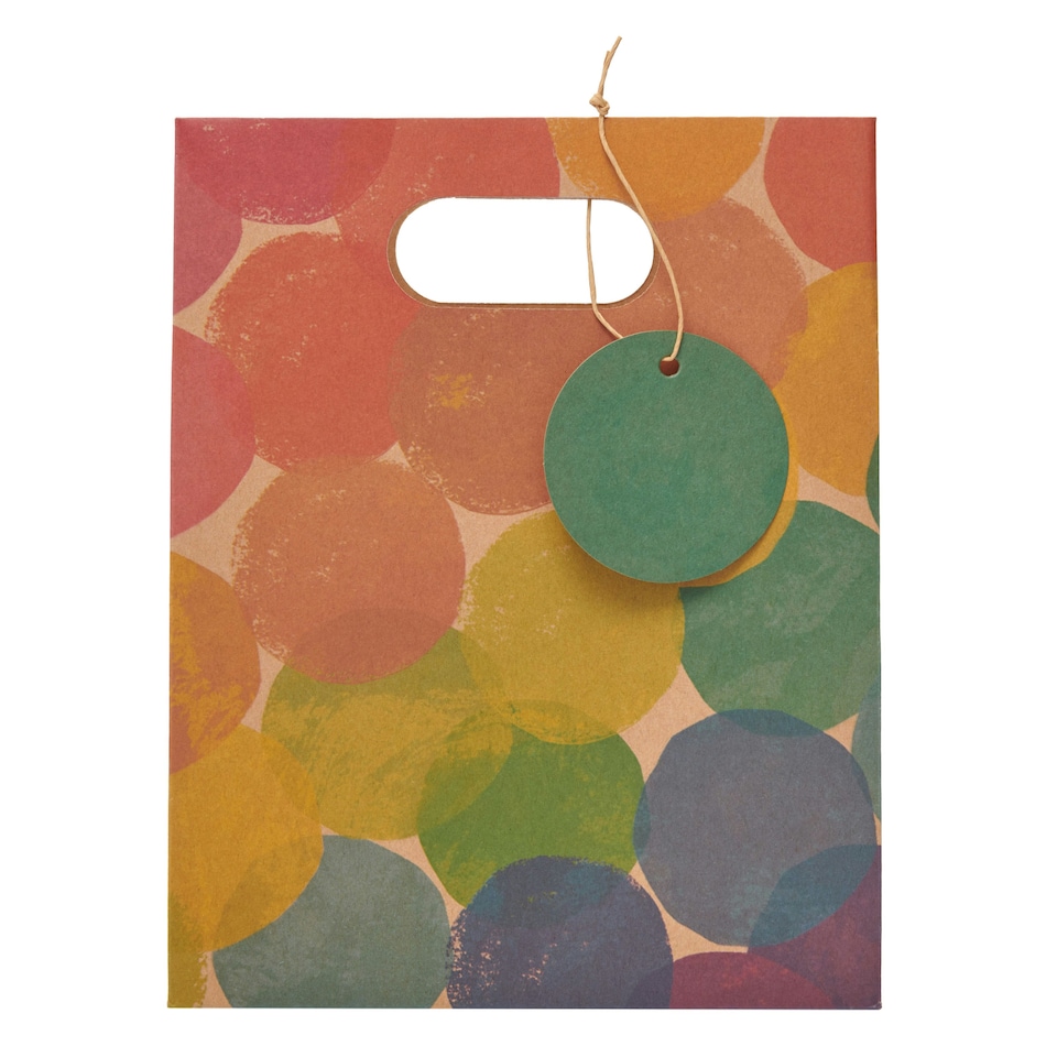 image 1 of Multipack of 3 Medium Gift Bags | Party Bags for Presents | Birthdays/Thank You | For Him/Her/Friend | Watercolour Design Multi