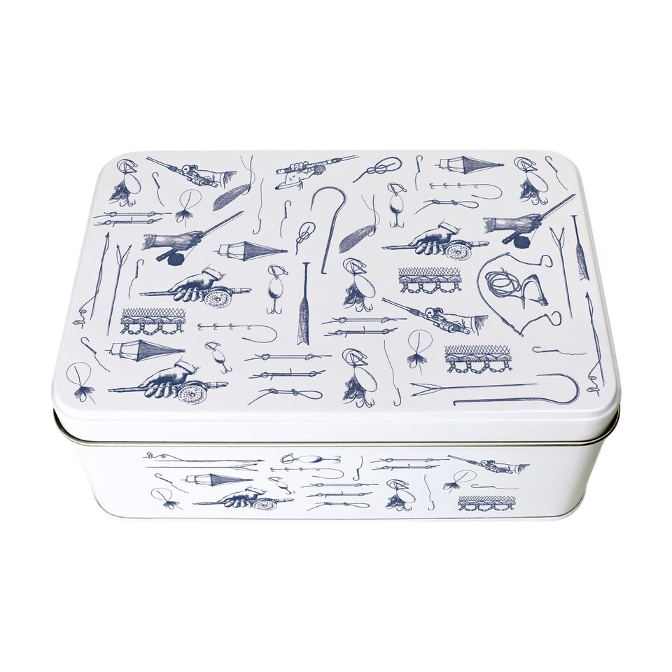 image 1 of Vintage Fishing Storage Tin