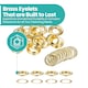 image 7 of 30mm Brass Eyelets with Washers for Arts & DIY Projects - 10 Pcs