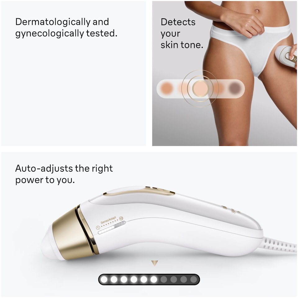 image 1 of Braun IPL Silk·expert Pro 5, At Home Hair Removal, 2 Attachment Heads, PL5221