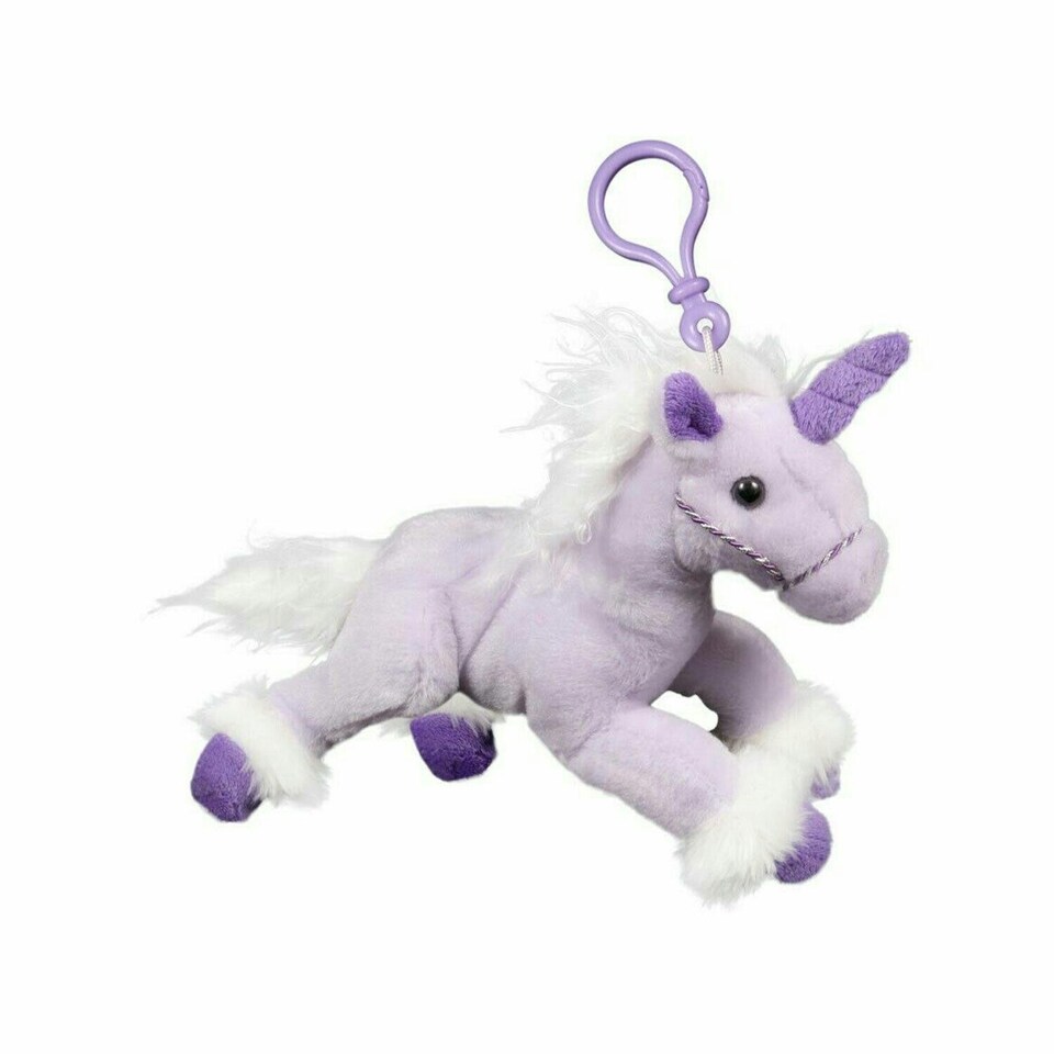 image 1 of Christmas Decoration 7" Stuffed Unicorn Pendant Stocking Filler Toy for Kids