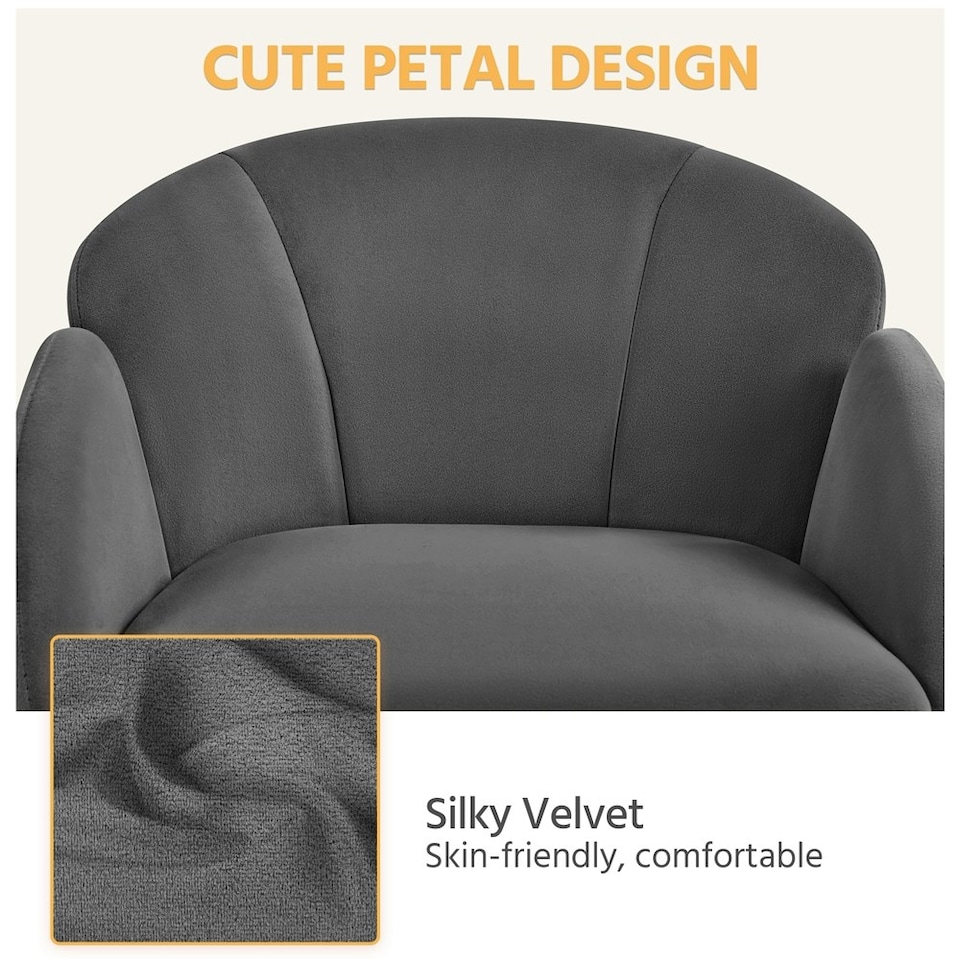image 1 of Yaheetech Swivel Rolling Home Office Chair with Armrests