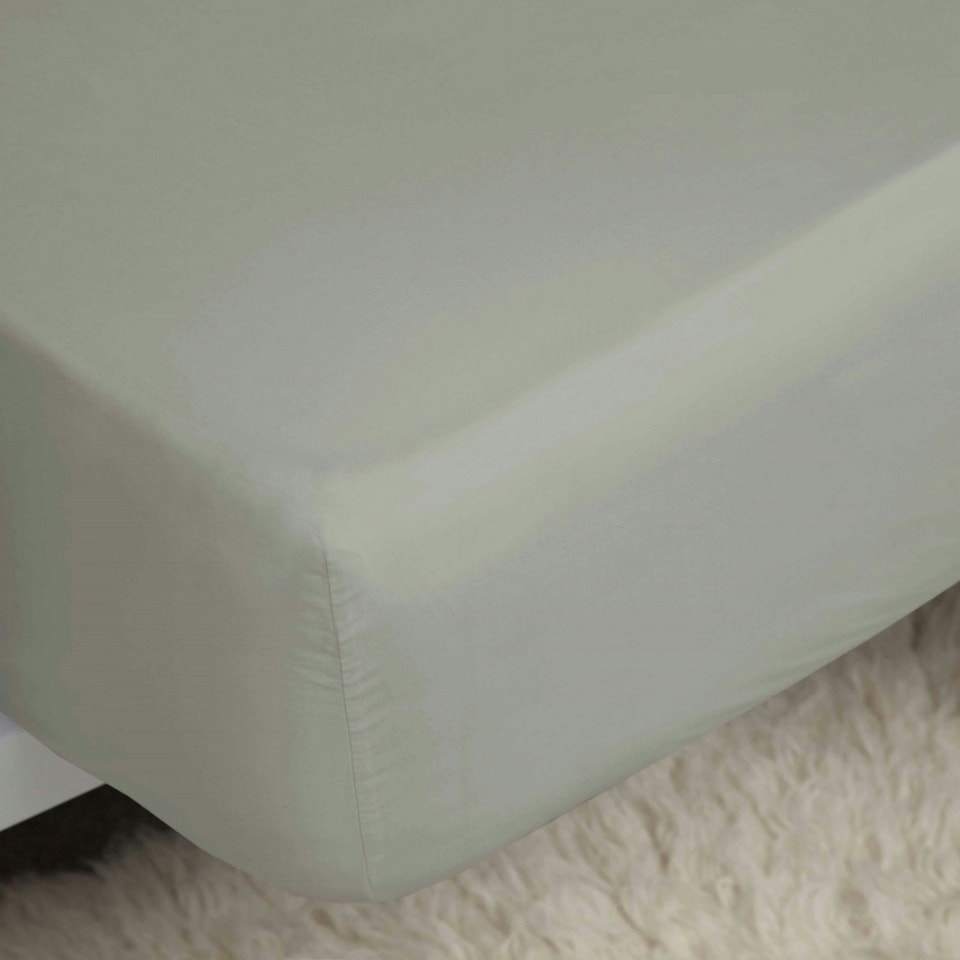 image 1 of Belledorm Premium Blend 500 Thread Count Fitted Sheet - Platinum - Kingsize