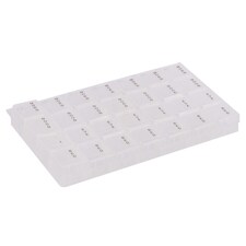 Ashley 7-Day Pill Box - 4-a-Day - White
