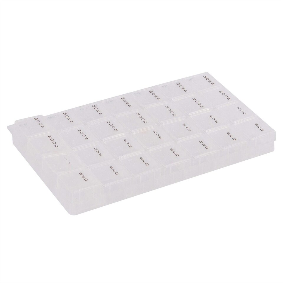 Ashley 7-Day Pill Box - 4-a-Day - White
