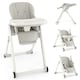 image 1 of COSTWAY Foldable Baby High Chair Convertible Chair Light Grey