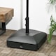 image 8 of Outsunny Garden Parasol Base 43kg Water or 60kg Sand Filled with Wheels | Black | Black