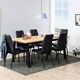 image 3 of Brighton Dining Table in Oak with Herringbone Effect 180x95cm