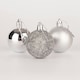 image 2 of Silver Baubles 5CM 18PCS Sets