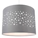 image 2 of Stars Decorated Children/Kids Soft Grey Cotton Bedroom Pendant or Lamp Shade | Grey | Grey | 1