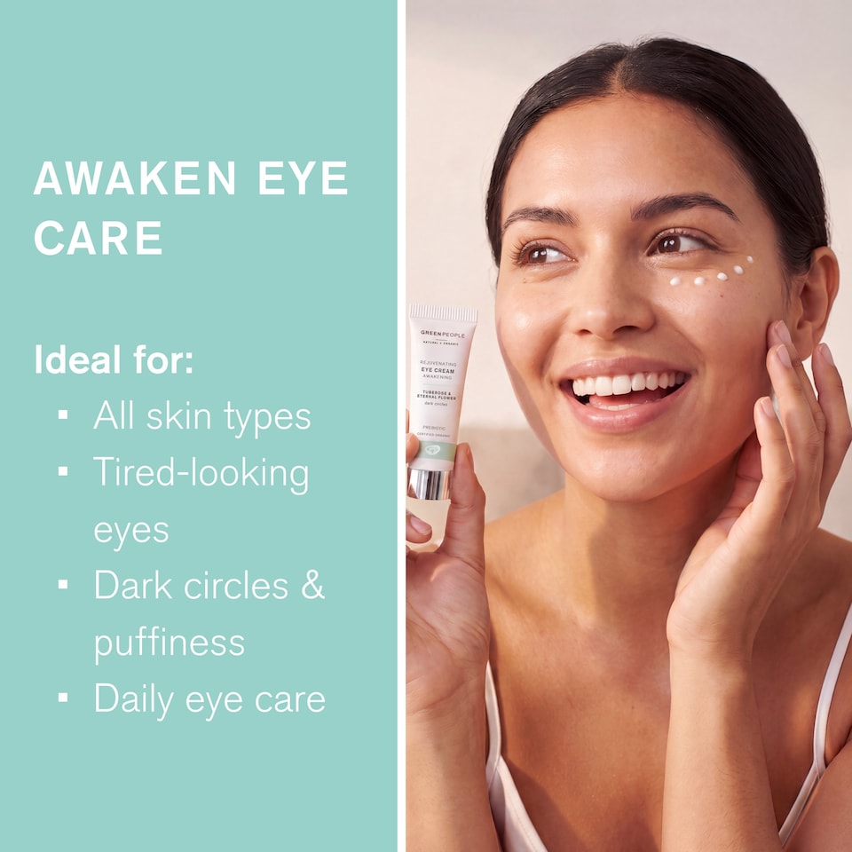 image 1 of Green People Rejuvenating Eye Cream - Natural & Organic - For Dark Circles & Puffy Eyes - Paraben & Alcohol Free - Cruelty Free & Vegan, 10ml