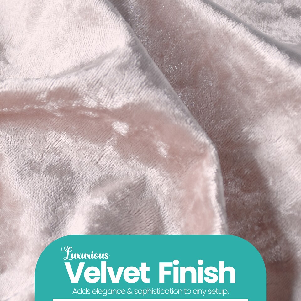 image 1 of Crushed Velvet Chair Band, Glitz Shiny Fabric Sashes - 1pc