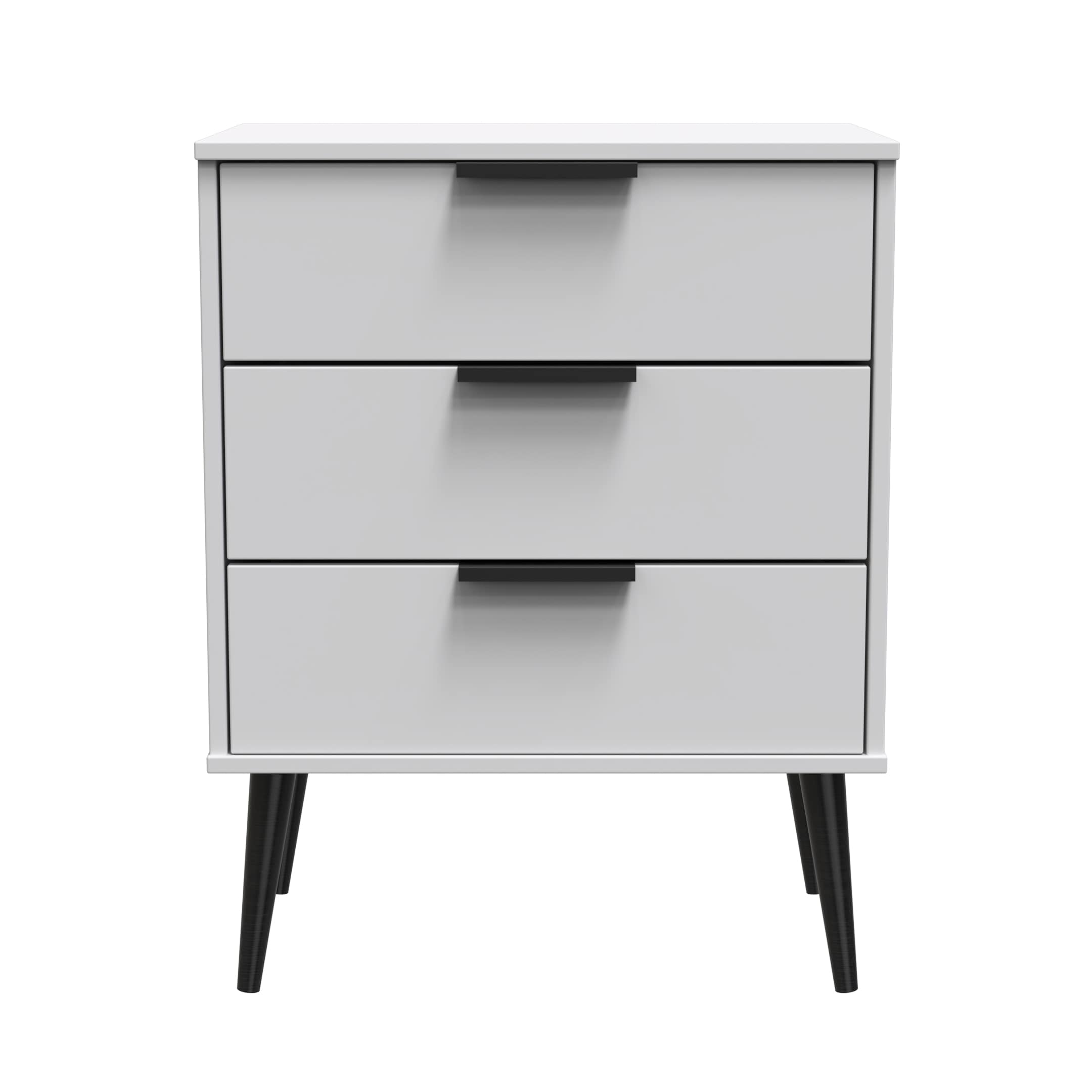 Osaka 3 Drawer Compact Midi Chest in Grey Matt