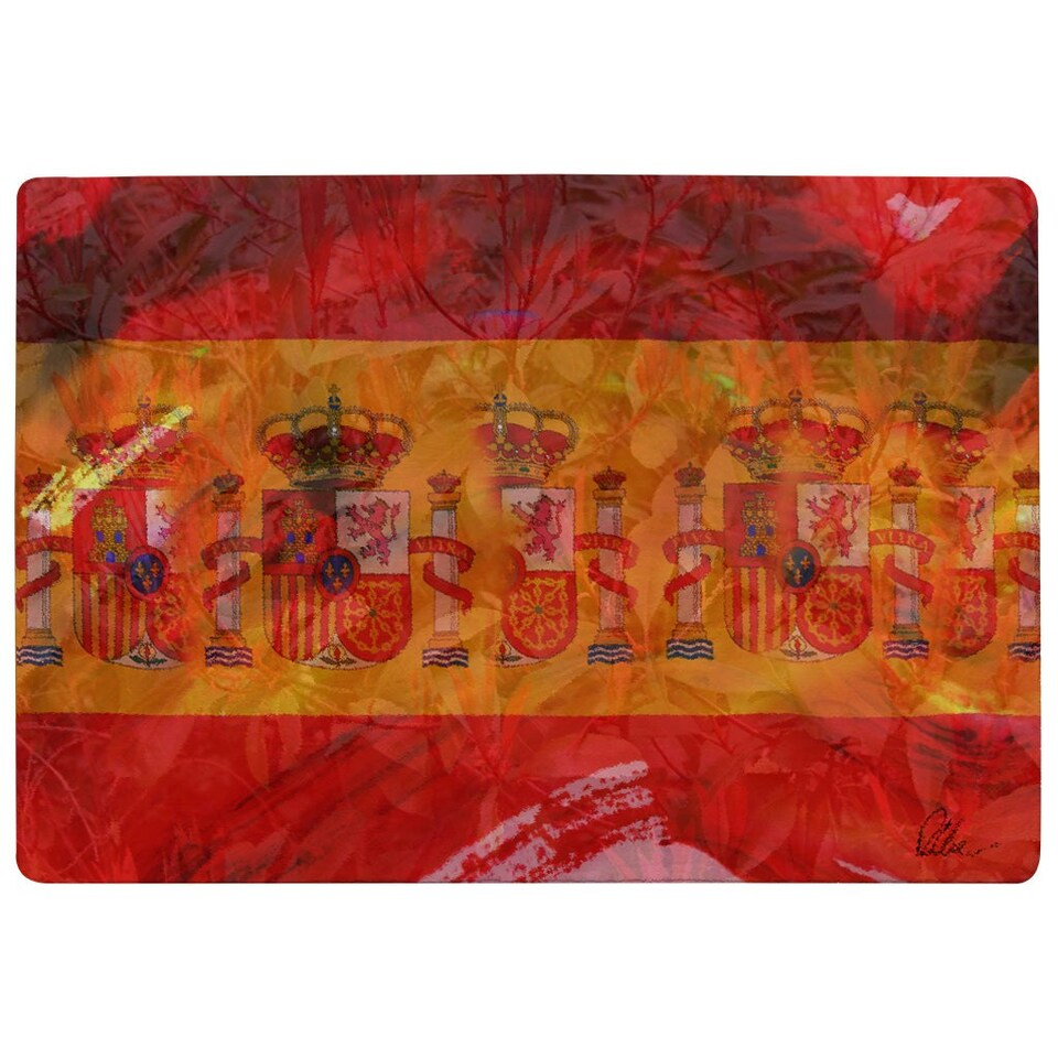 image 1 of Spain Flag (Rug) Red | Large: 140x200cm