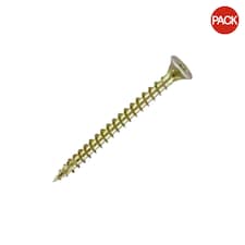 Securpak Countersunk Pozi Head Screw (Pack of 80) - Gold - 13mm x 3mm