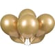 image 1 of Pack of 6 Gold Platinum 11" Latex Balloons