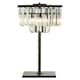 image 1 of Interiors by Premier Iron and Crystal Table Lamp Black