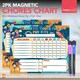 image 3 of 2pk Magnetic Reward Charts for Children with 2 Pens | Chores Board for Family