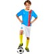 image 1 of Ted Lasso Boys AFC Richmond Football Kit Costume Set - Blue/White/Red - 7-8 Years 7