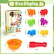 image 5 of Animal Counting Clip Game Colour Sorting Toys Bowl and Tweezers Montessori Toy