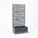 image 4 of Nicoman Metal Outdoor Privacy Screen Panel with Planter | Grey | Grey | 1