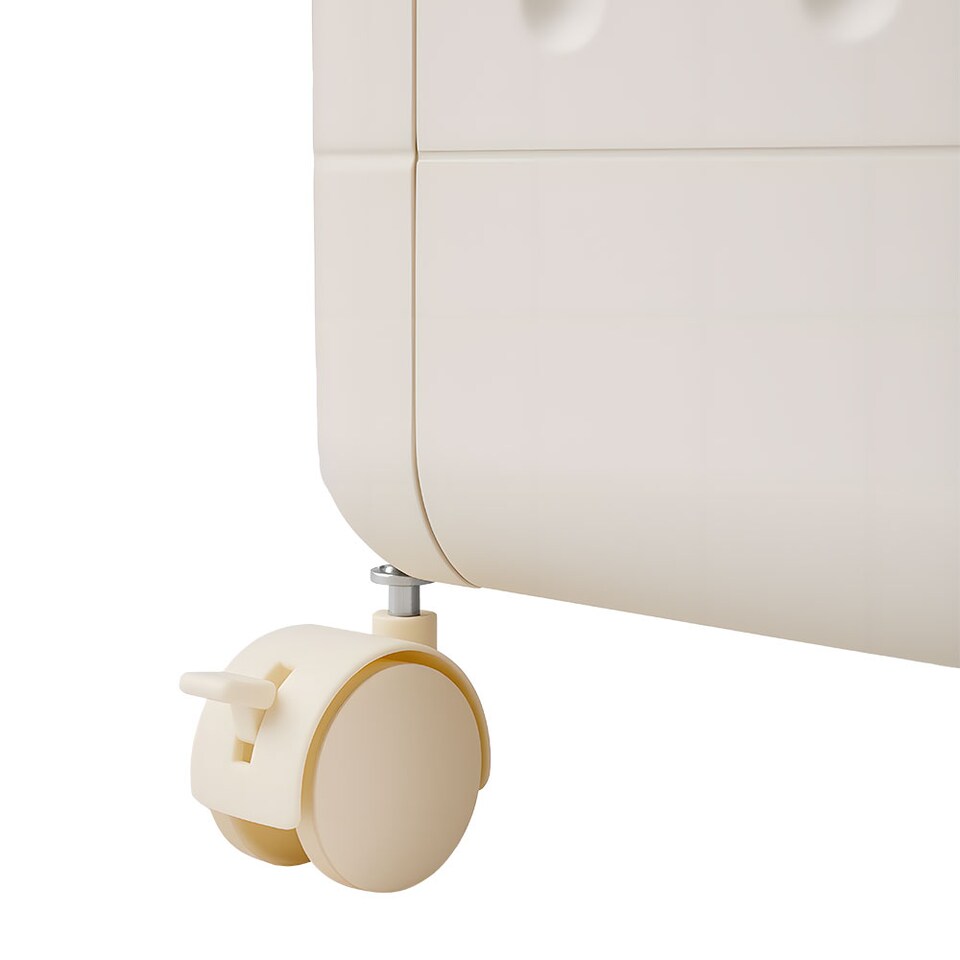 image 1 of Living and Home 160L Foldable Clothes Storage Box Container with Wheels, Brown | Brown