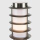 image 1 of ValueLights 4 Pack Outdoor Stainless Steel Wired Bollard Lantern Light Posts