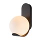 image 1 of Nordlux Dalius Outdoor Wall Light Black Plastic Solar E27 Sensor Ceiling or Wall Mounting - Mains Powered, IP44 | Black | Black