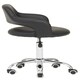 image 3 of Interiors By Premier Ergonomic Black PU Home Office Chair with Curved Back, Comfortable Work From Home Chair, Movable Chair