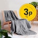 image 4 of Cosi Home Heated Blanket - Grey