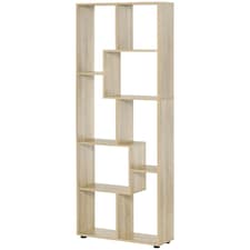HOMCOM Multipurpose 8-Grid Bookshelf Shelf, Bathroom, Kitchen