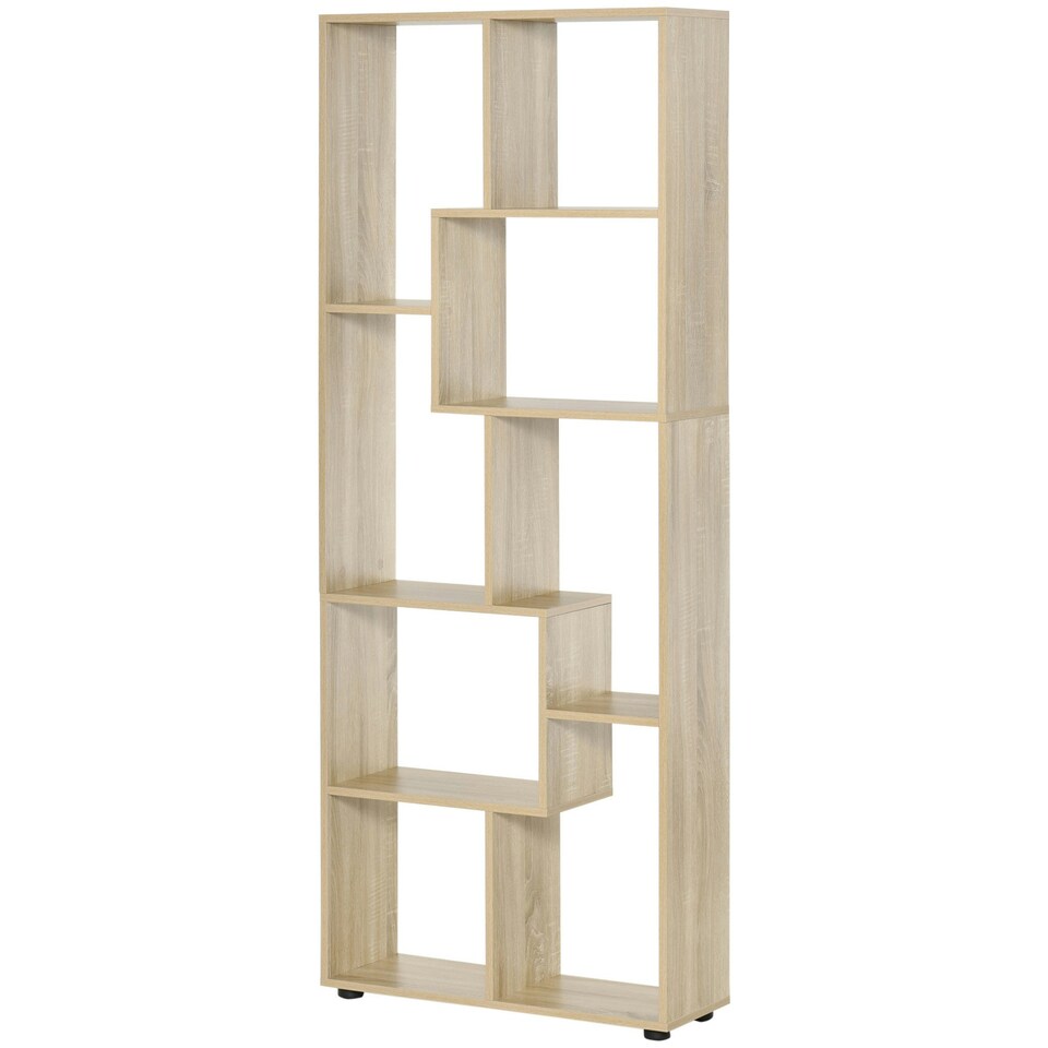 image 1 of HOMCOM Multipurpose 8-Grid Bookshelf Shelf, Bathroom, Kitchen