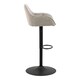 image 3 of Brooke Swivel Bar Stool with Height Adjustable Function in Monza Beige.