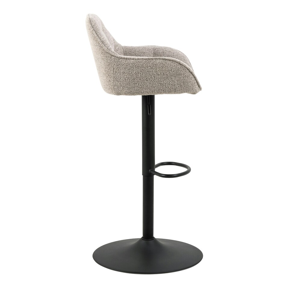image 1 of Brooke Swivel Bar Stool with Height Adjustable Function in Monza Beige.