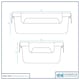 image 5 of Harbour Housewares Glass Food Storage Containers with Lids - 640ml - Pack of 2