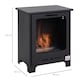 image 7 of HOMCOM Free Standing Bio Ethanol Fireplace Heater with 0.9L Tank for Home Black