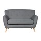 image 1 of Lynwood 2 Seat Sofa - Dark Grey