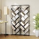 image 9 of HOMCOM Tree Bookshelf, 10 Tier Floor Standing Bookcase, Industrial Tall Display Storage Shelving Unit for Living Room, Home Office, Bedroom, Grey and Black | Black | Grey and Black