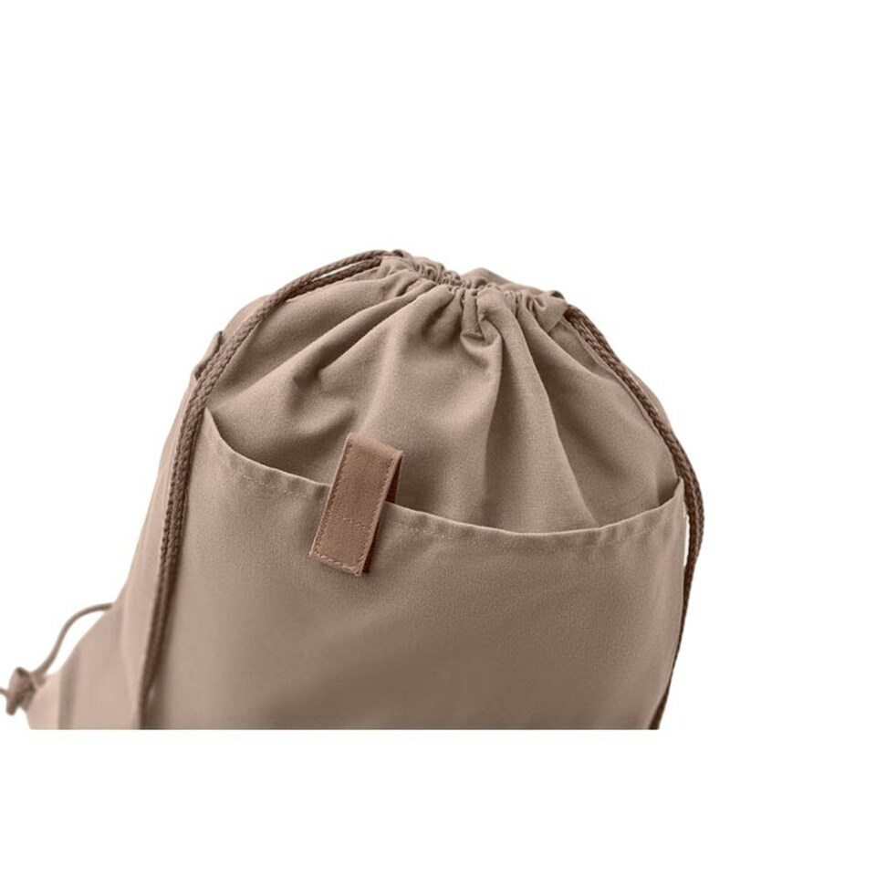 image 1 of MidOcean Panda Recycled Cotton Drawstring Bag - Rope - One Size Brown