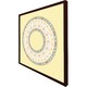 image 3 of Yellow circle ornament. round frame (Picture Frame) Brown | Oak | XS